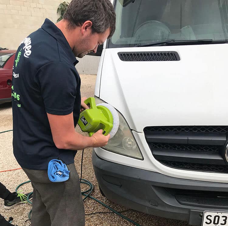 Headlight restoration by Detailing Adelaide's team of expert detailers